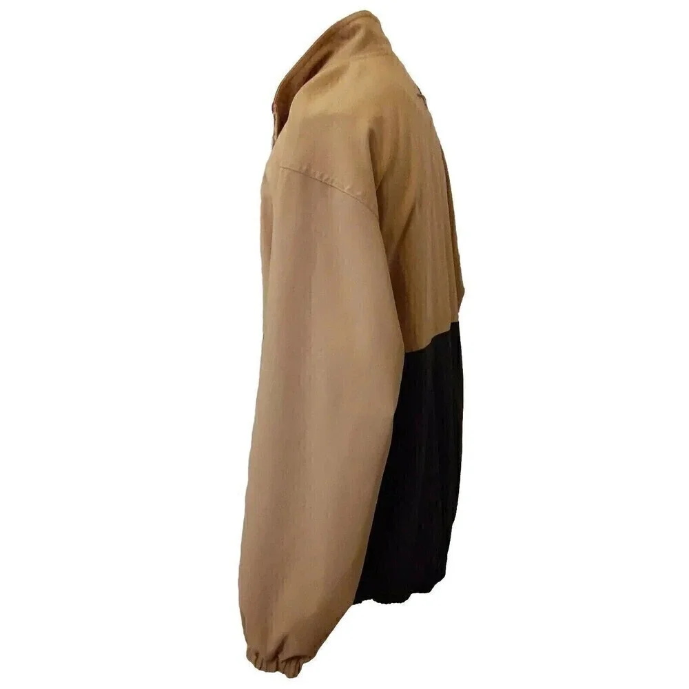 Men's Ashworth Beige/Black Weather System Water Resistant Golf Jacket - Size L - Picture 5 of 8